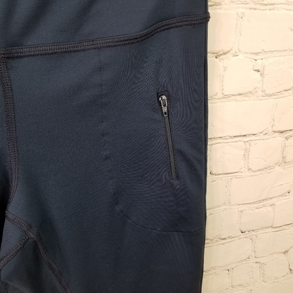 Athleta Dark Teal Capri leggings size small - Picture 3 of 5